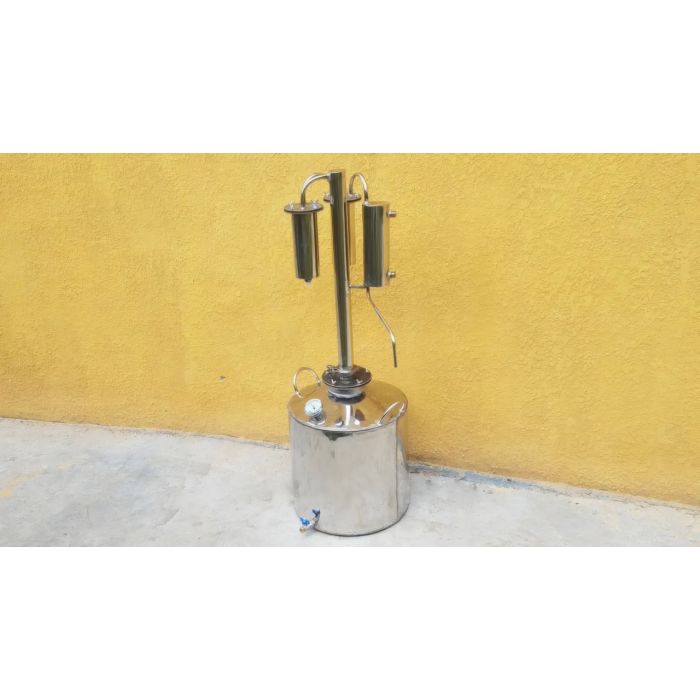 Дистиллятор с царгой и двумя разборными сухопарниками из нержавейки ПРОФИ 150л