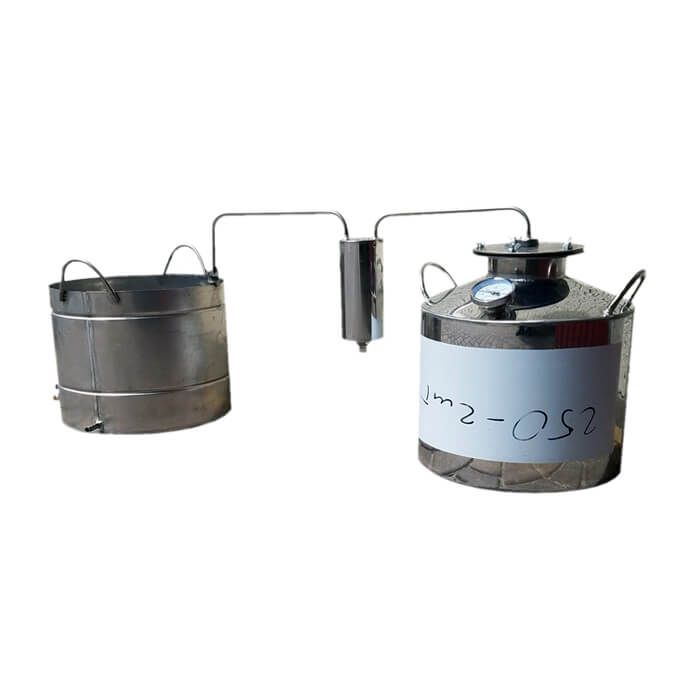 Непроточный дистиллятор Cropper на 30 литров с сухопарником и емкостью под воду