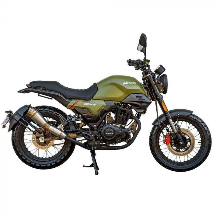 Мотоцикл Spark SP250SC-2 (Заводская Упаковка) (Оливковый С Серебром)