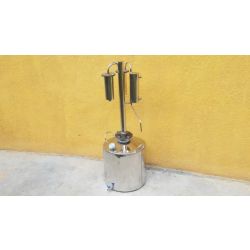 Дистиллятор с царгой и двумя разборными сухопарниками из нержавейки ПРОФИ 150л