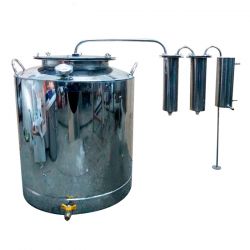 Дистиллятор Cropper ПРЕМИУМ газовый на 150 литров с двумя сухопарниками