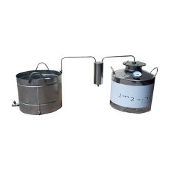 Непроточный дистиллятор Cropper на 50 литров с сухопарником и емкостью под воду