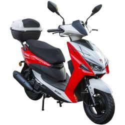 Моторолер Spark SP125S-15N (Заводська упаковка) (Червоно-білий)